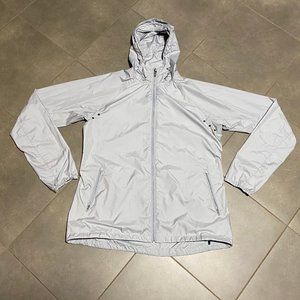 Nike Rinning Gray Hooded Lightweight Windbreaker